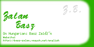 zalan basz business card